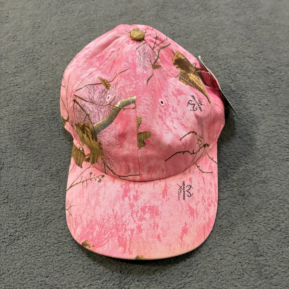 Realtree APC Pink Brown Camo Retro Adjustable Strap Outdoor Hunting Baseball Cap